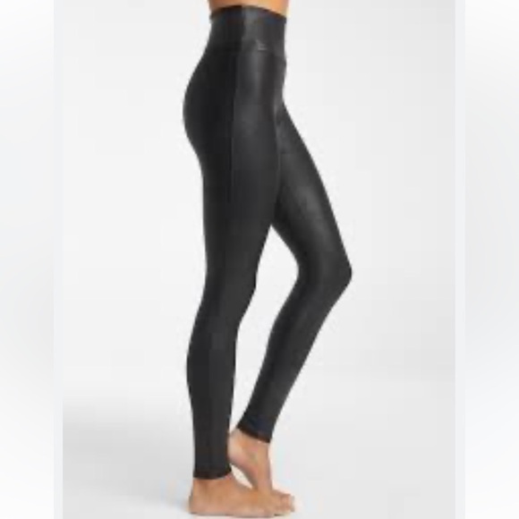 Spanx faux leather leggings size small